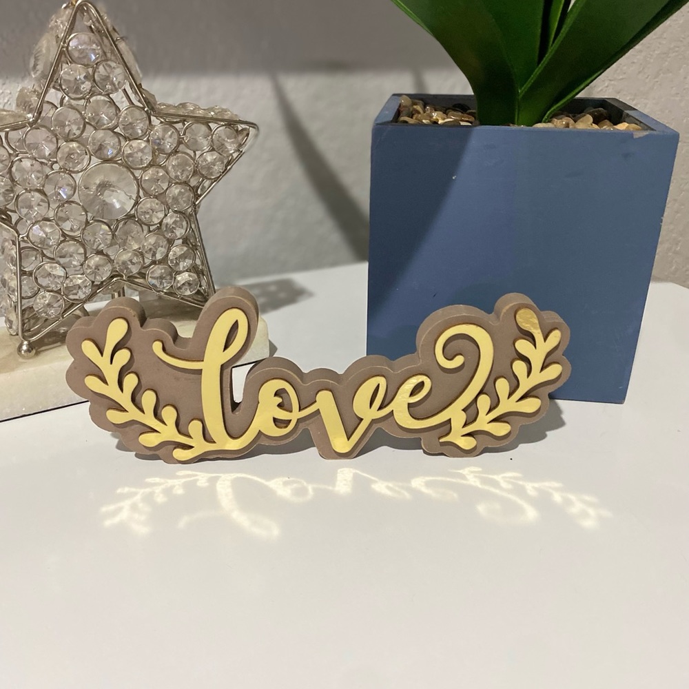LOVE home accent decor
